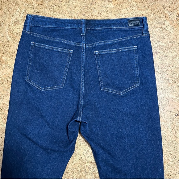 Lauren Ralph Lauren Premier Straight Ankle Plaid Cuff Jeans Sz 12 - Picture 6 of 16